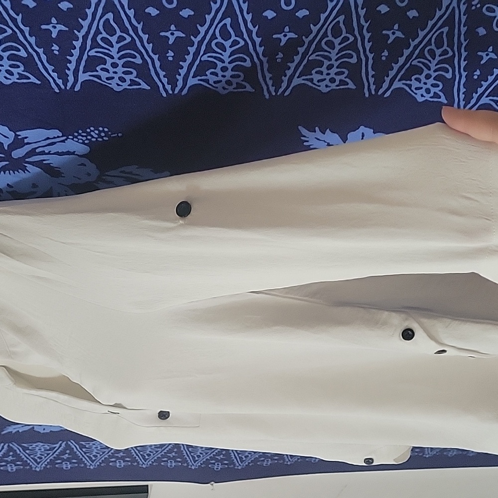 Cicibird white blouse with black button accents - Picture 5 of 11